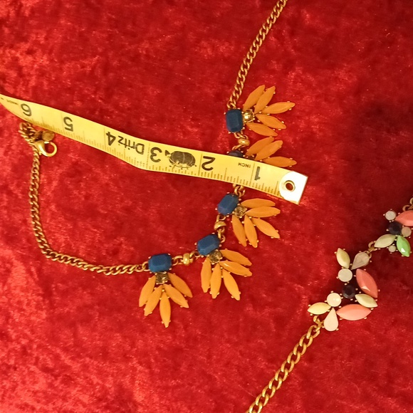 🔥🔥🔥J. Crew lot of 3 statement necklaces costume rhinestone - Picture 9 of 9
